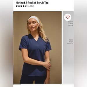 Fabletics Method 2-pocket Scrub Top